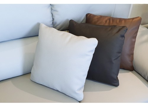 Genuine Full Leather Square Pillow - READY STOCK