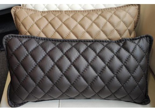 Genuine Full Leather Rectangle Pillow - READY STOCK