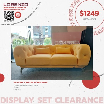 Gastrone 2 Seater Fabric Sofa Clearance