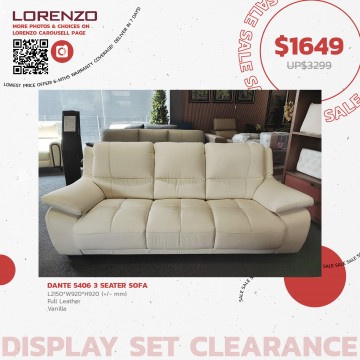 Dante 5406 Leather Sofa Clearance