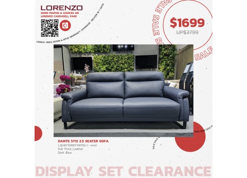Sofa Clearance 5712 2.5 Seater Leather Sofa